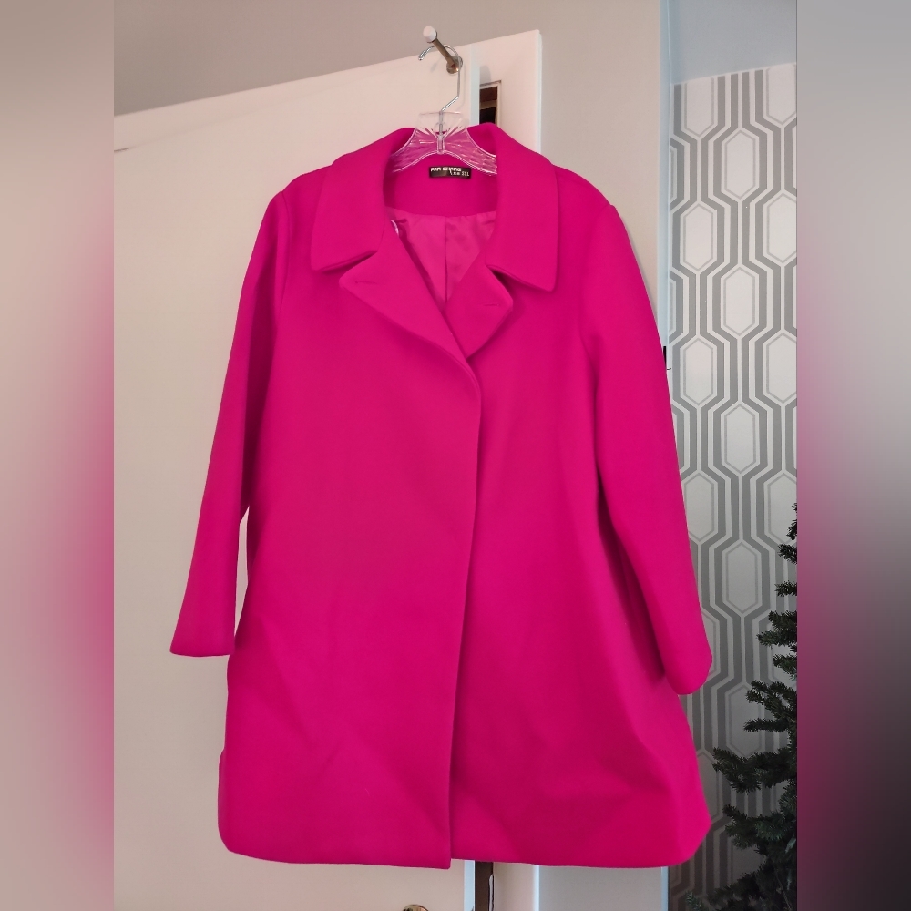 FanShang red casual coat